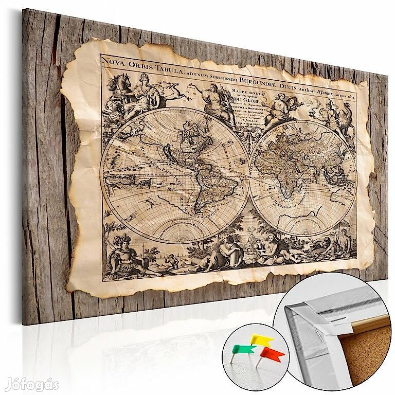 Kép parafán - Map of the Past [Cork Map]